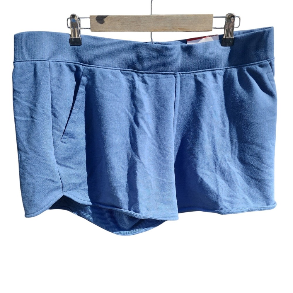 Reebok‎ Studio Shorts Womens XXL Dark  Blue French Terry Athletic REW253SH03020